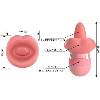 Lengua estimuladora de clítoris con 10 vibraciones Kylee 4