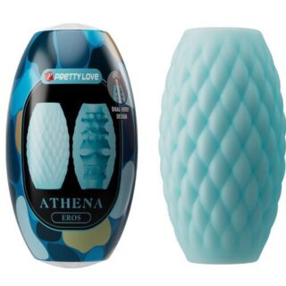 Masturbador masculino de silicona celeste Athena