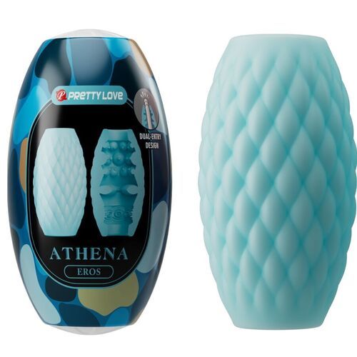 Masturbador masculino de silicona celeste Athena
