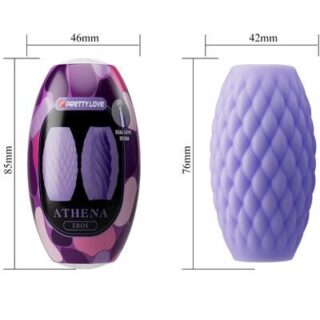 Masturbador masculino de silicona morado Athena 2