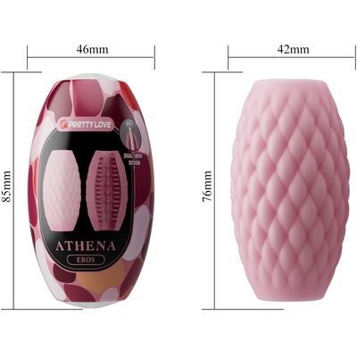 Masturbador masculino de silicona rosa Athena 2