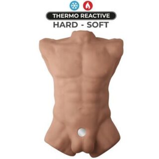 Torso realístico masculino Apollo L color caramelo 2