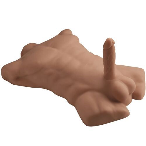 Torso realístico masculino Apollo L color caramelo
