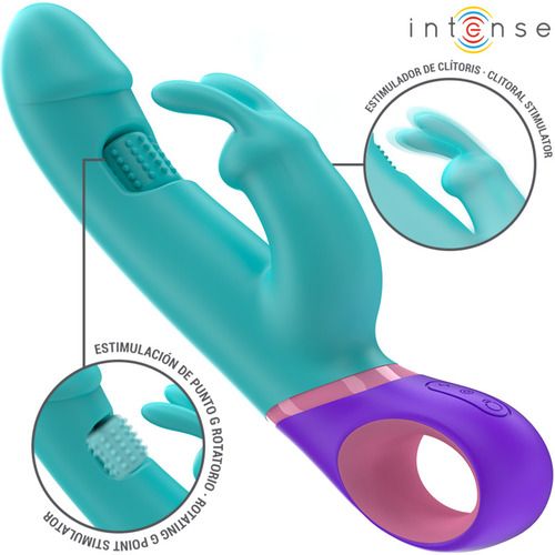Vibrador Rabbit con estimulador rotatorio del punto G Mónica