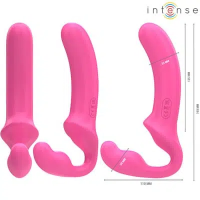 Vibrador doble con control remoto Amy 20 cm 2