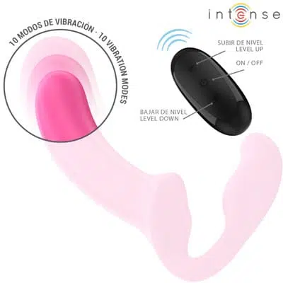 Vibrador doble con control remoto Amy 20 cm 4