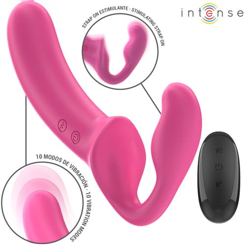 Vibrador doble con control remoto Amy 20 cm