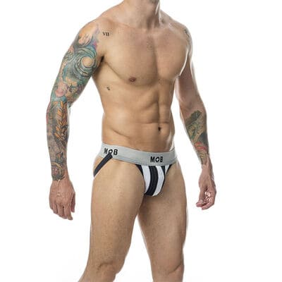 Suspensorio clásico Stripe blanco 2