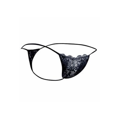 Tanga de encaje negro 4