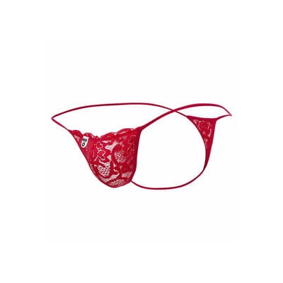 Tanga de encaje rojo 4