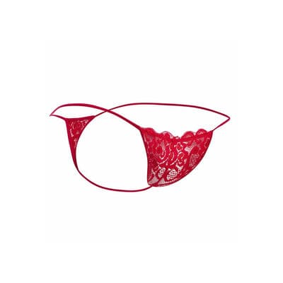 Tanga de encaje rojo 5