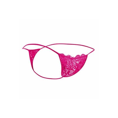 Tanga de encaje rosa 4
