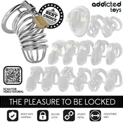 Jaula de metal para el pene Iron Cell 4,5 cm Talla M 4
