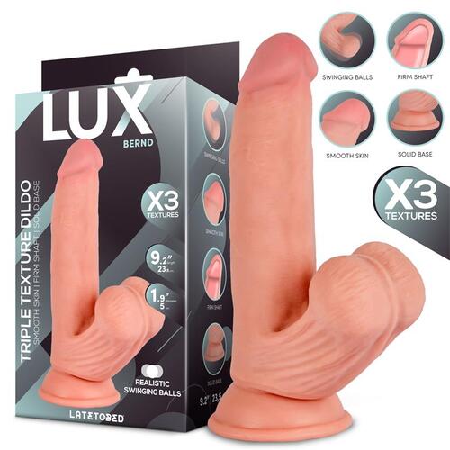 Dildo triple densidad con testículos oscilantes Bernd