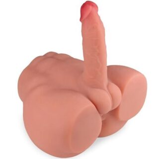 Masturbador con dildo realístico posición frontal con Thrusting Frederico 15 cm