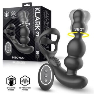 Plug anal oscilante con vibración y mando a distancia Klark