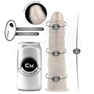 Dildo Cock Miller con control remoto luces y vibración 19,5 cm 2