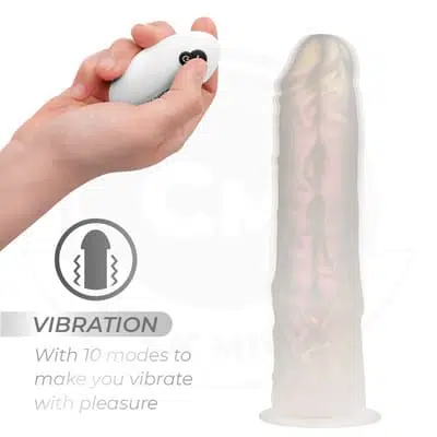 Dildo Cock Miller con control remoto luces y vibración 20,5 cm 7