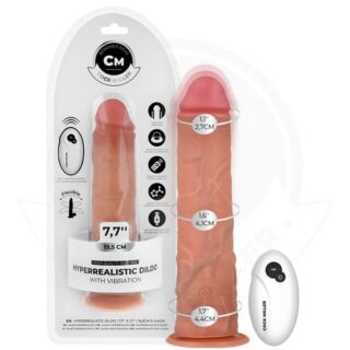 Dildo hiperrealístico con vibración y mando 3