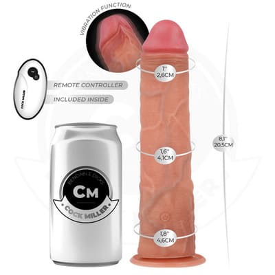 Dildo hiperrealístico con vibración y mando 2 2