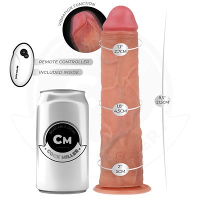 Dildo hiperrealístico con vibración y mando 4
