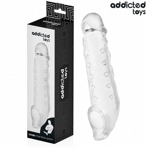 Funda para el pene transparente talla M 27 cm