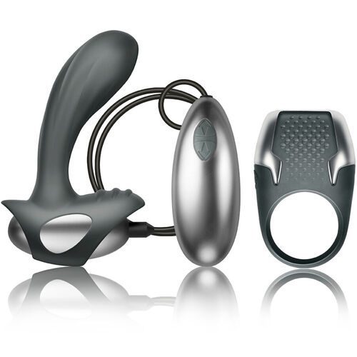 Anillo para el pene + masajeador de próstata con cable Excite Kit