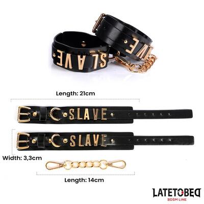 Esposas con cadena dorada Slave 3