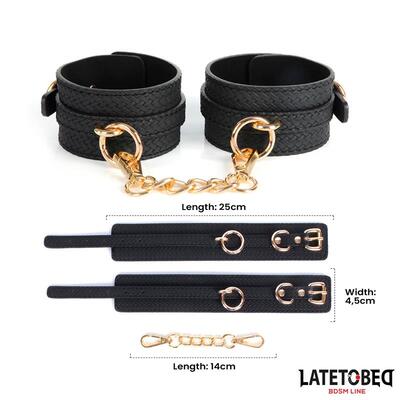 Esposas para tobillos con cadena dorada 2 2