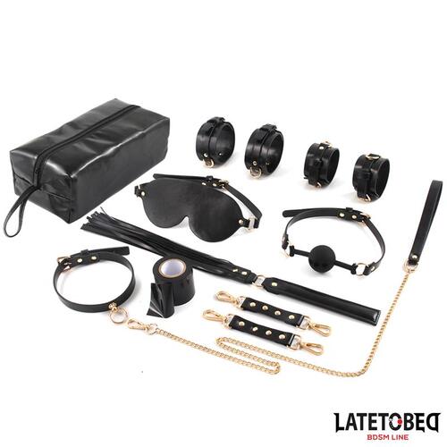 Kit BDSM de 8 piezas con bolsa de almacenaje