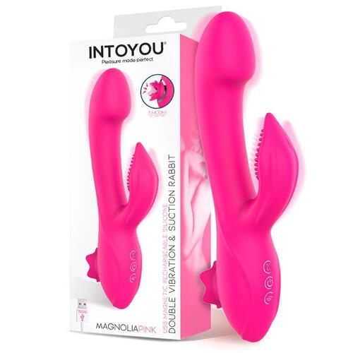 Vibrador con succión Magnoliapink