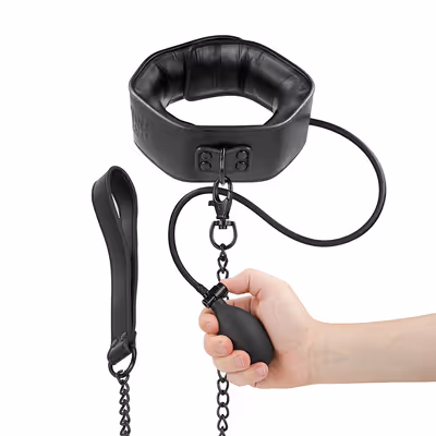 Collar inflable con tirador