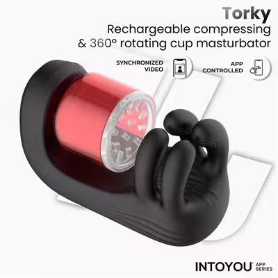 Masturbador con rotación Torky 4