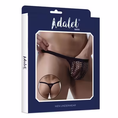 Tanga de rejilla Dante negro 3