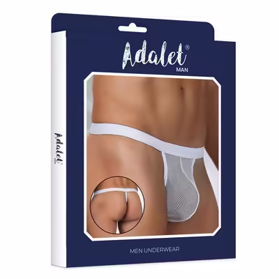 Tanga rejilla blanco Titan 3