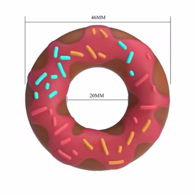 Anillo super Donut rosa 2