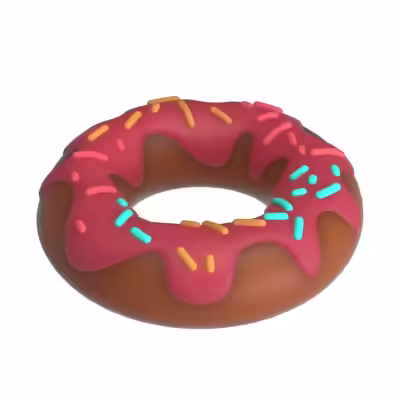Anillo super Donut rosa 3