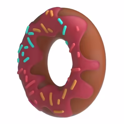 Anillo super Donut rosa 4