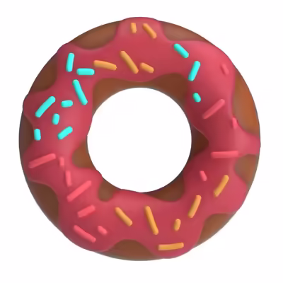 Anillo super Donut rosa